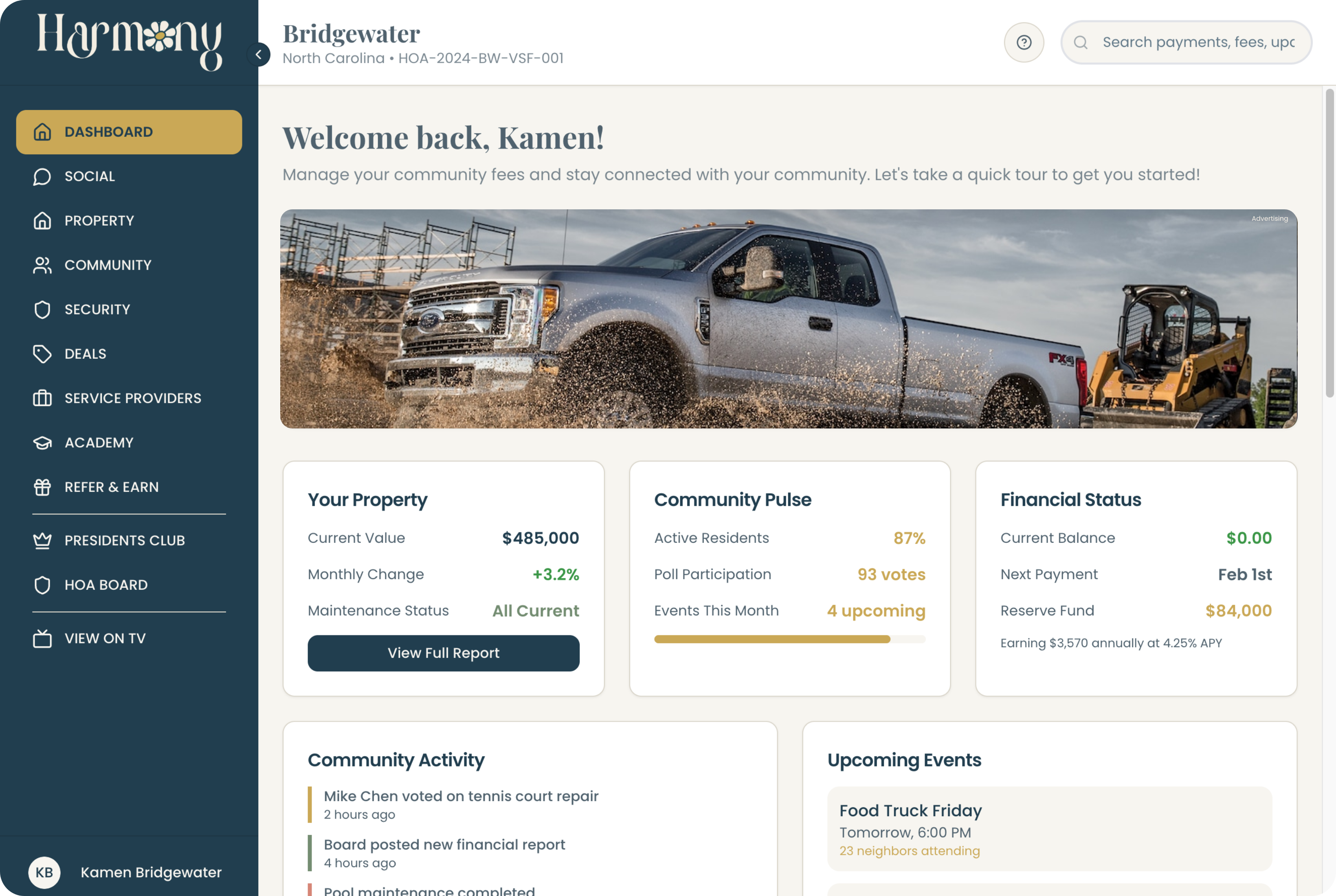 HarmonyHOA-01-ResidentDashboard-Auto