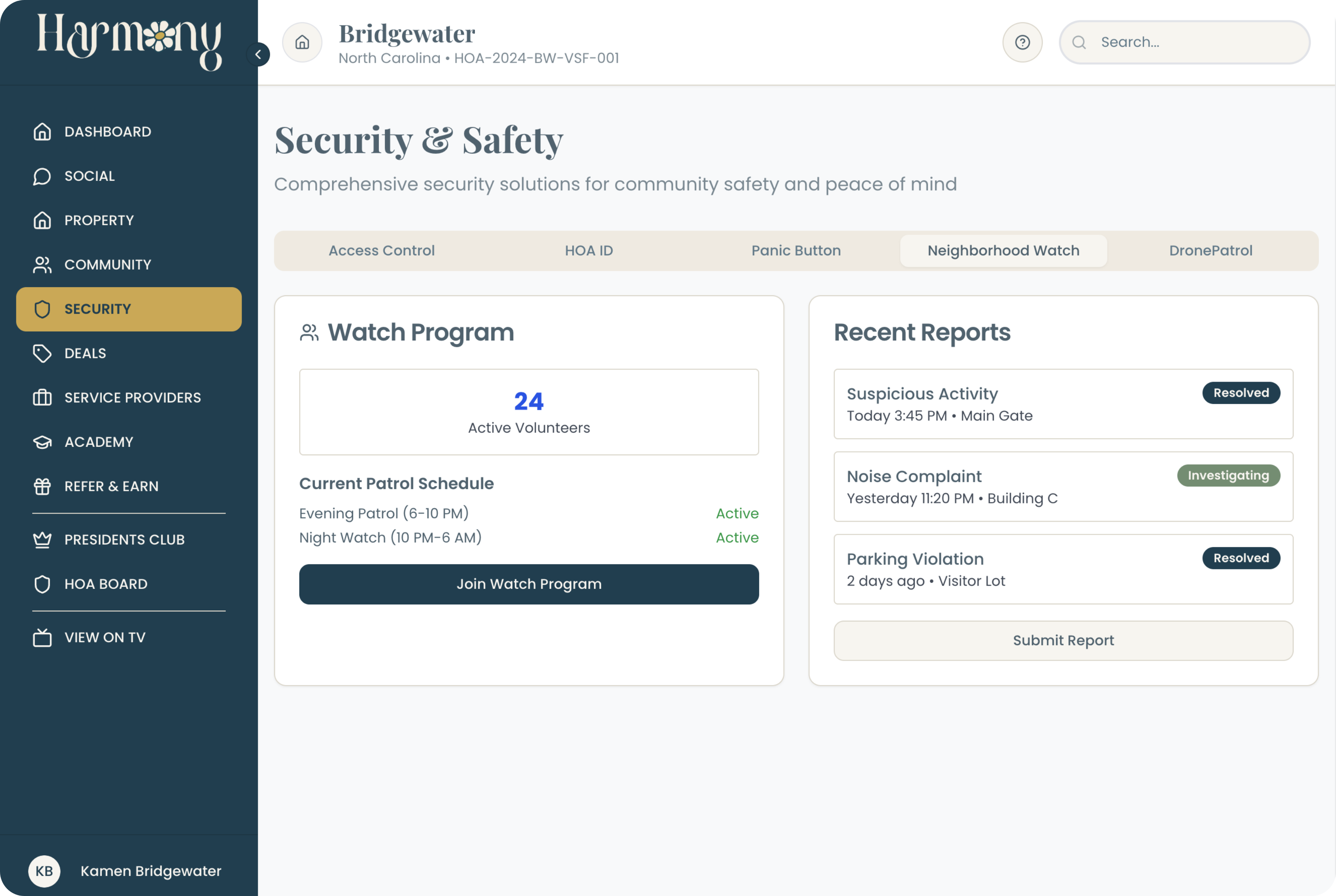 HarmonyHOA-03-Security